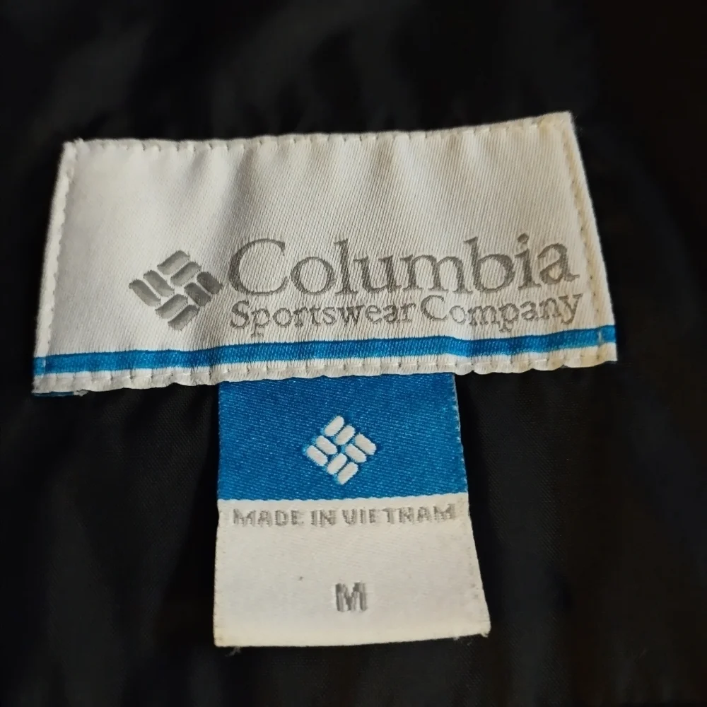 Columbia Men's Windbreaker Jacket Gray Zip Up Hooded Size M